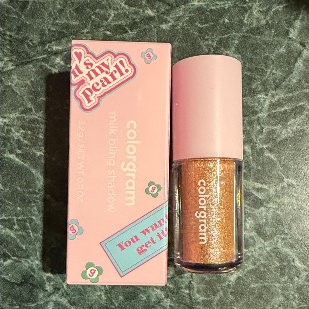 COLORGRAM Milk Bling EyeShadow 12 Humming Coral.         (Korean Makeup)     NWT - Picture 7 of 8